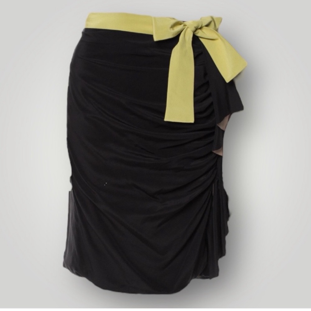 FENDI Colorblock Bow Skirt